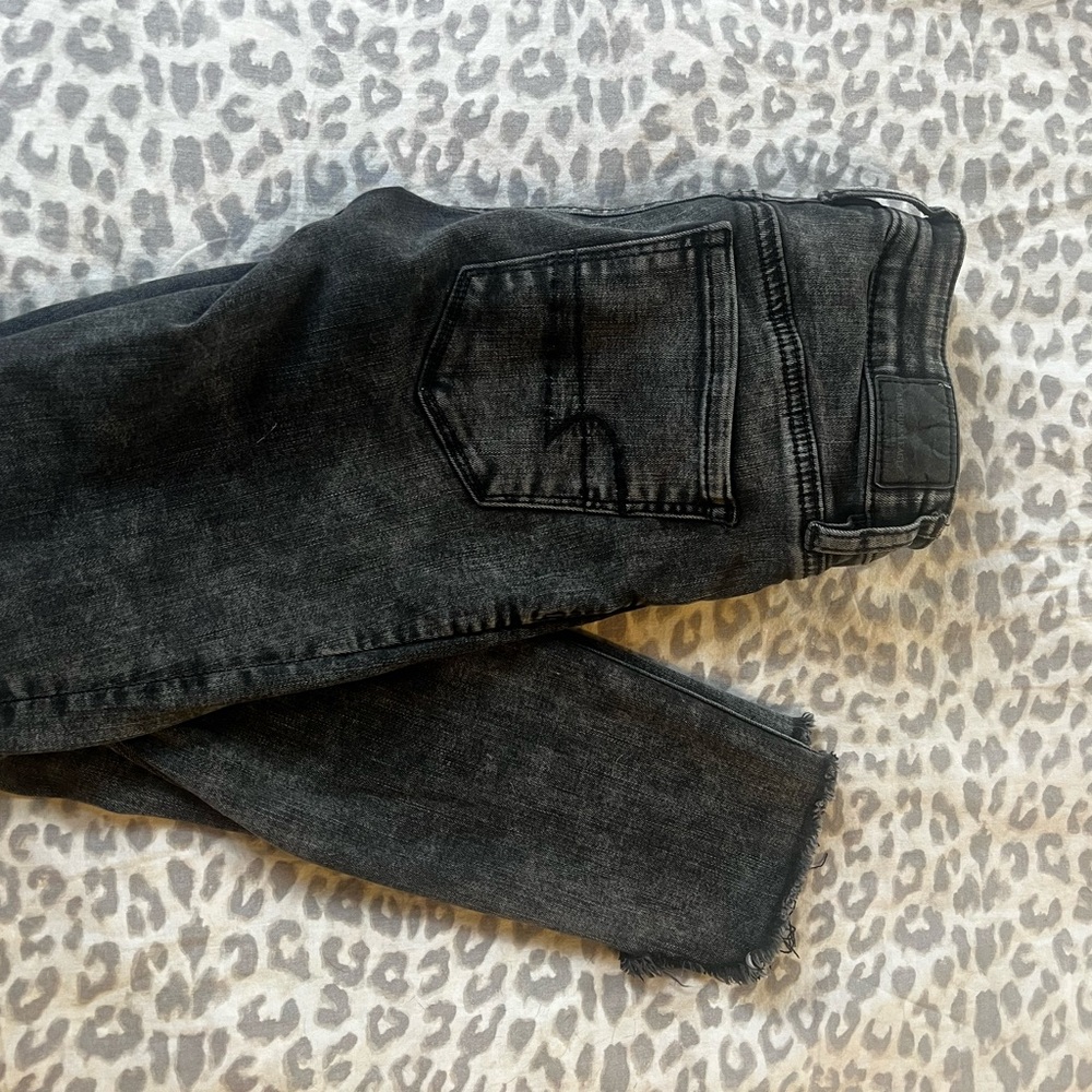 American Eagle Outfitters Black Ankle Jeans